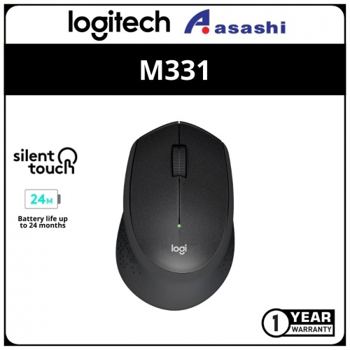 PROMO - Logitech M331-Black Silent Plus Wirelss Mouse (1 yrs Limited Hardware Warranty)