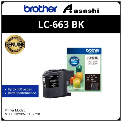 Brother LC-663 BK Black Ink Cartridge