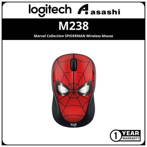 Logitech M238 Marvel Collection SPIDERMAN Wireless Mouse (1 Yr Limited Hardware Warranty)