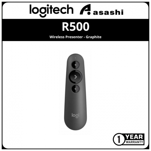 PROMO - Logitech Wireless Presenter R500 - USB - Graphite (1 Yrs limited hardware warranty)