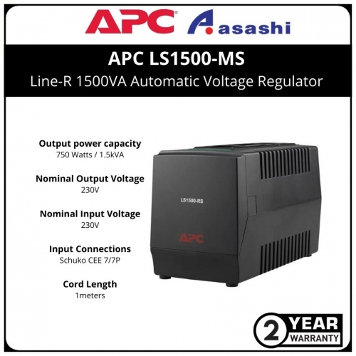 APC LS1500-MS Line-R 1500VA Automatic Voltage Regulator