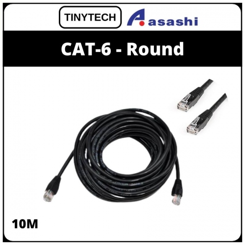 Tinytech CAT 6 Round Network Cable-10M (1 week Limited Hardware Warranty)