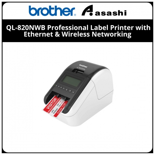 Brother QL-820NWB Professional Label Printer with Ethernet & Wireless Networking