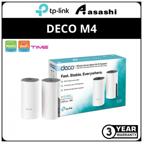 TP-Link DECO M4-2Pack AC1200 Whole Home Mesh WiFi System