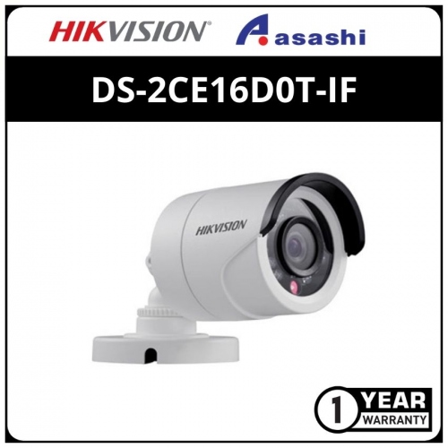 Hikvision DS-2CE16D0T-IF 2MP 1080P Turbo HD Bullet Camera (Switchable TVI/AHD/CVI/CVBS)