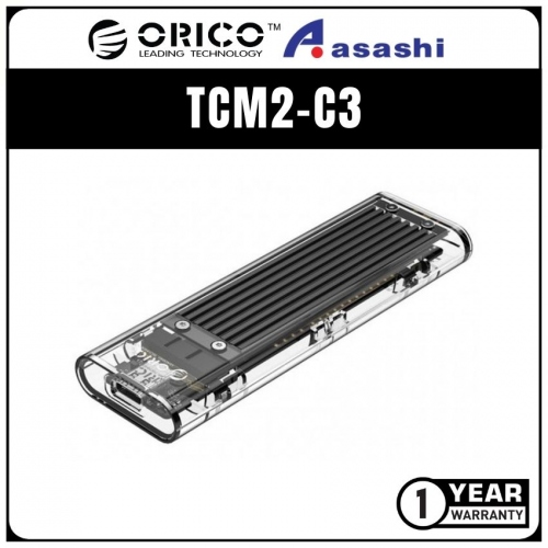 Orico TCM2-C3 Black Aluminum Heatsink Type C NVME M.2 SSD Enclosure (1 yrs Limited Hardware Warranty)