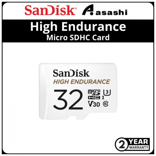 Sandisk (SDSQQNR-032G-GN6IA) 32GB UHS-I U3 V30 Class10 High Endurance Video Monitoring Micro SDHC Card - Up to 100MB/s Read Speed,40MB/s Write Speed