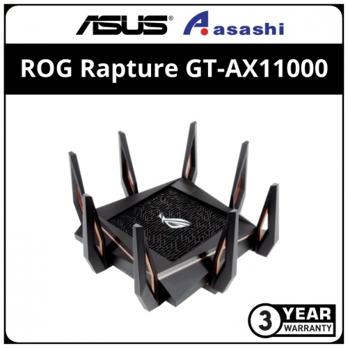 Asus ROG Rapture GT-AX11000 Tri-band WiFi 6 (802.11ax) Gaming Router