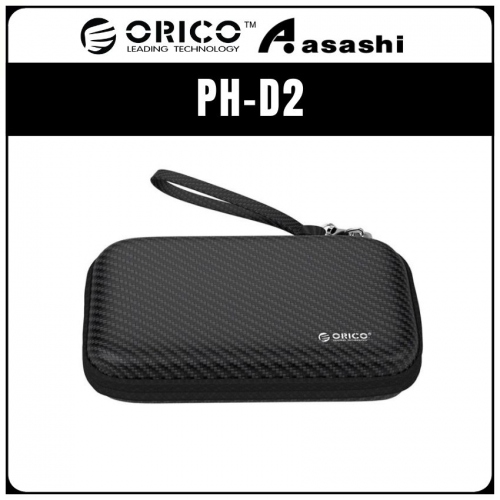 ORICO PH-D2-BK 2.5inch Hard Drive Large‐size Storage Bag - Carbon Fiber Black
