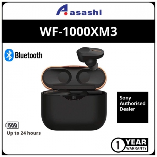 Sony WF-1000XM3-BK Premium Truly Wireless Noise Cancelling Headphone (1 yrs Limited Hardware Warranty)