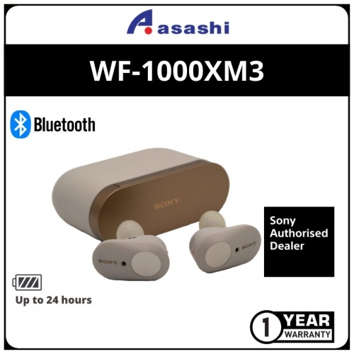 Sony WF-1000XM3-SLV Premium Truly Wireless Noise Cancelling Headphone (1 yrs Limited Hardware Warranty)