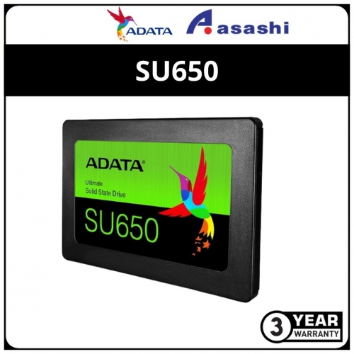 ADATA SU650 240GB M.2 2280 3D NAND Sata SSD - ASU650NS38-240GT-C (Up to 550MB/s Read,500MB/s Write)