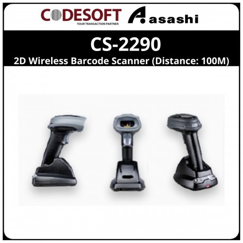 Code Soft CS-2290 2D Wireless Barcode Scanner(Distance: 100m)