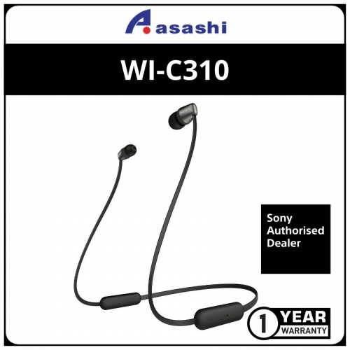 Sony WI-C310/Black Wireless In-Ear Headphone (1 yrs Manufacturer Warranty)