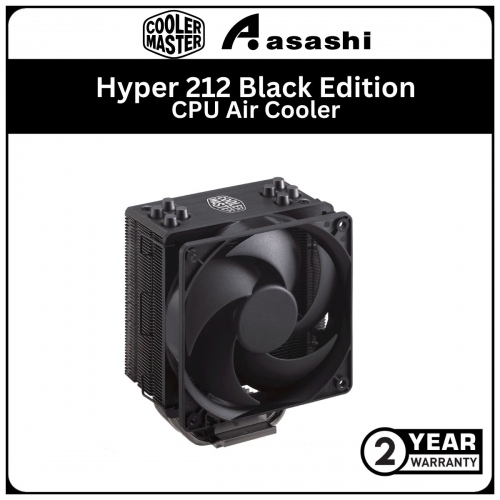 Cooler Master Hyper 212 RGB Black Edition CPU Air Cooler - 2 Years Warranty