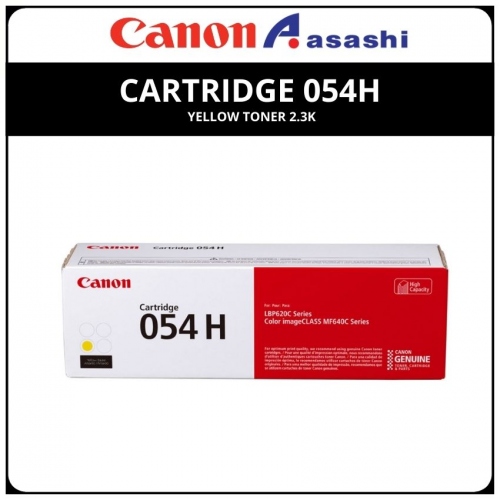Canon Cartridge 054H Yellow Toner 2.3k