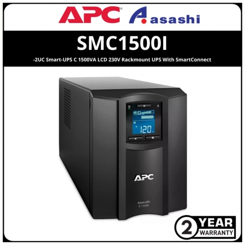 APC SMC1500I-2UC Smart-UPS C 1500VA LCD 230V Rackmount UPS With SmartConnect