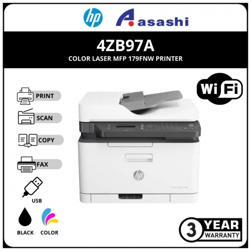 HP Color Laserjet Pro MFP M179FNW Printer (4ZB97A) Print/Scan/Copy