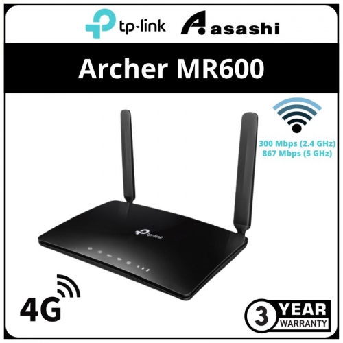 TP-Link Archer MR600 4G+ Cat6 AC1200 Wireless Dual Band Gigabit Router