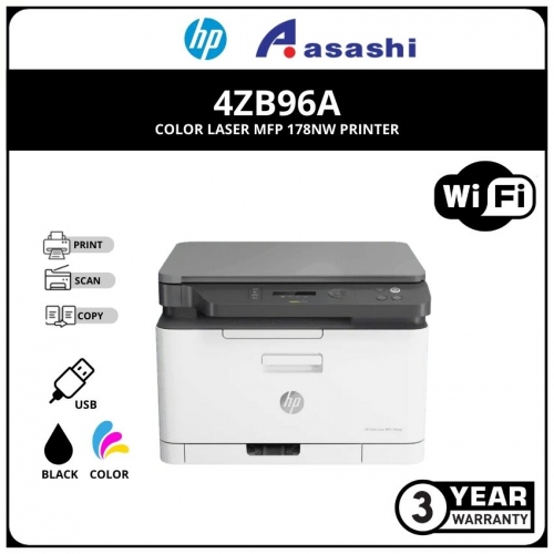 HP Colour-LaserJet MFP 178nw Printer