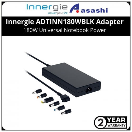 Innergie ADTINN180WBLK 180W Universal Notebook Power Adapter (ADP-180TB FZY)