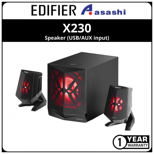 Edifier X230 2.1 Multimedia Gaming Speaker with RGB LED (1 yrs Limited Hardware Warranty)