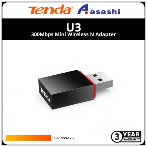 Tenda U3 300Mbps Mini Wireless N Adapter