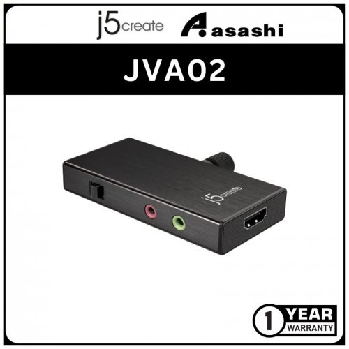 J5Create JVA02 Live Capture Adapter HDMI to Type-C with Power Delivery @ 1080P 60FPS