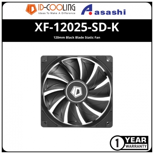 ID-Cooling XF-12025-SD-K 120mm Black Blade PWM Static Fan