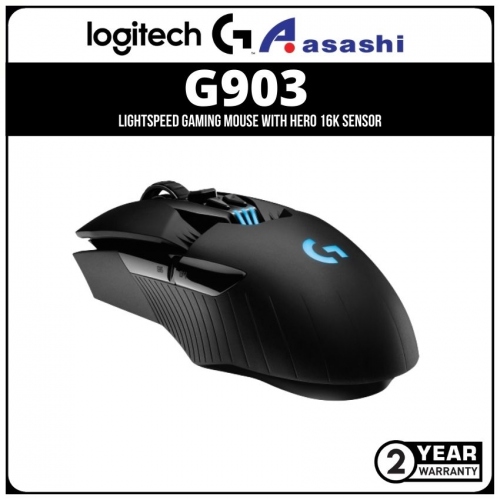PROMO - Logitech G903 HERO LIGHTSPEED Gaming Mouse with 16K sensor (910-005674)
