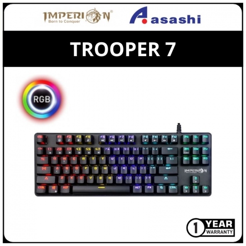 Imperion TROOPER 7 Gaming Keyboard (Otum Blue Switch) - Black