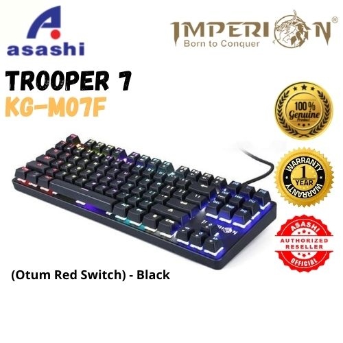 Imperion TROOPER 7 Gaming Keyboard (Otum Red Switch) - Black