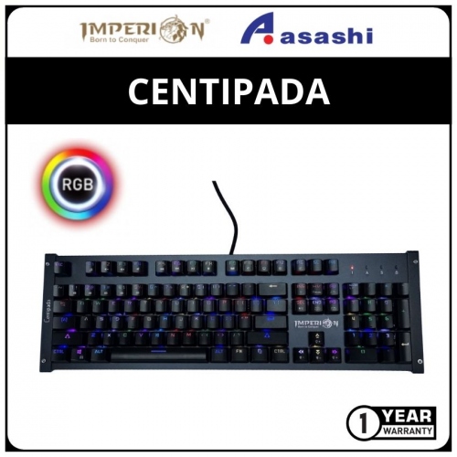 Imperion CENTIPADA Gaming Keyboard (Kaihl Blue Switch)