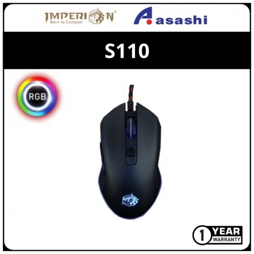Imperion S110 RGB 3200DPI Gaming Mouse - Macro,On Board Memory