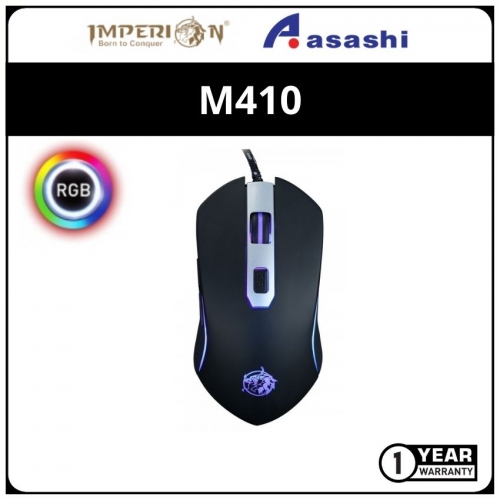 Imperion M410 JAVELIN RGB 6400DPI Gaming Mouse - Macro,On Board Memory