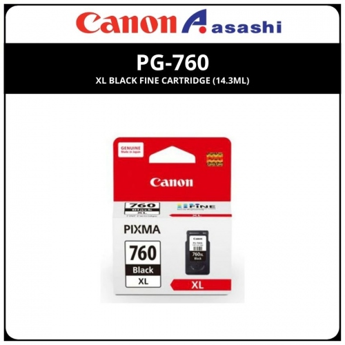 Canon PG-760 XL Black FINE Cartridge (14.3ml)