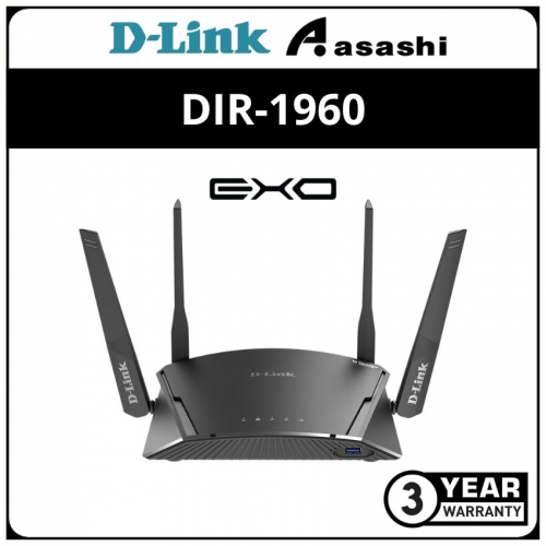 D-Link DIR-1960 EXO AC1900 Smart Mesh Wi-Fi Router