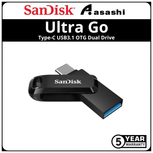 Sandisk (SDDDC3-256G-G46) 256GB Ultra Go-Black Type-C USB3.1 OTG Dual Drive