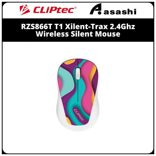 CLiPtec RZS866T T1 Xilent-Trax 2.4Ghz Wireless Silent Mouse (6 month Limited Hardware Warranty)