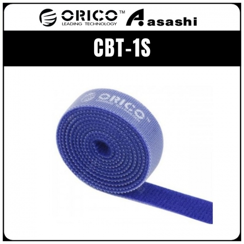 ORICO CBT-1S Reusable Velcro Cable Ties 1M - Blue