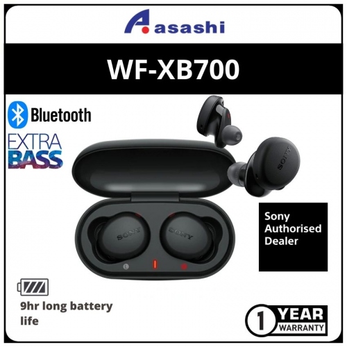 Sony WF-XB700-BK Extra Bass True Wireless Headphone (1 yrs Limited Hardware Warranty)