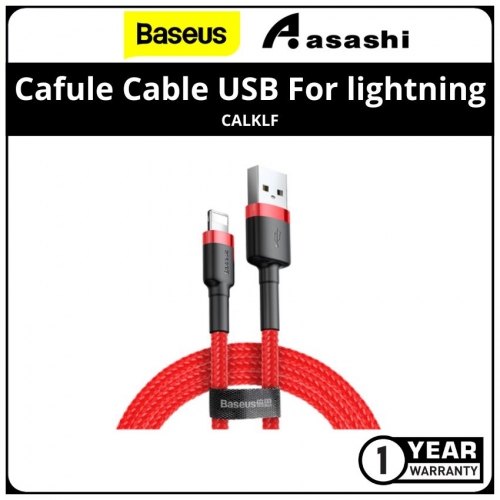 Baseus cafule Cable USB For lightning 2.4A 1M Red+Red