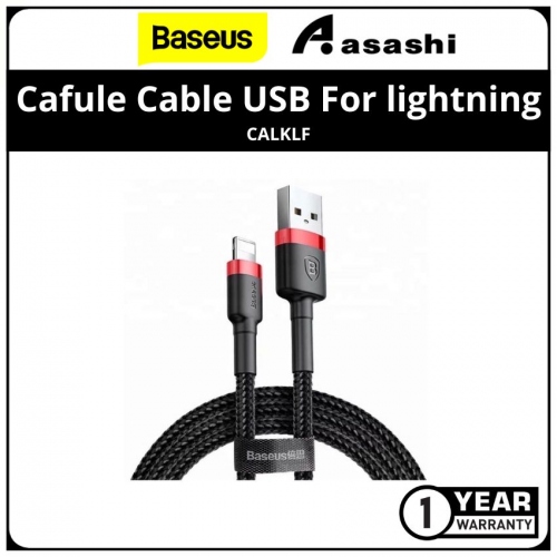 Baseus cafule Cable USB For lightning 2.4A 1M Red+Black