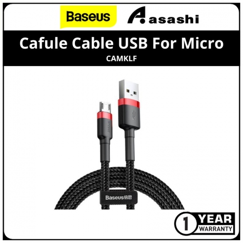 Baseus CAMKLF-A91 cafule Cable USB For Micro 2.4A 0.5M Red+Black