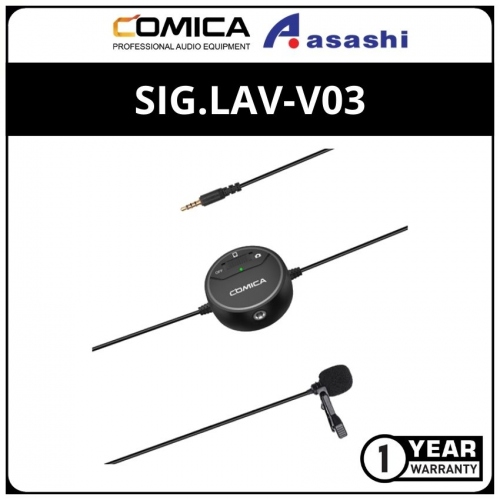 Comica SIG.LAV-V03 3.5mm Electret Condenser Omnidirectional Video Microphone