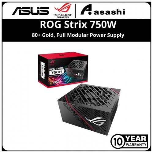 ASUS ROG Strix 750G 80+ Gold, Full Modular Power Supply (10 Years Warranty)