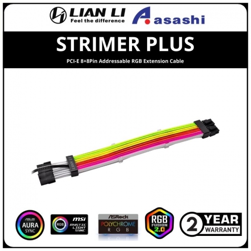 LIAN LI STRIMER PLUS PCI-E 8+8Pin Addressable RGB Extension Cable