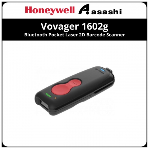 Honeywell Vovager 1602g Bluetooth Pocket Laser 2D Barcode Scanner