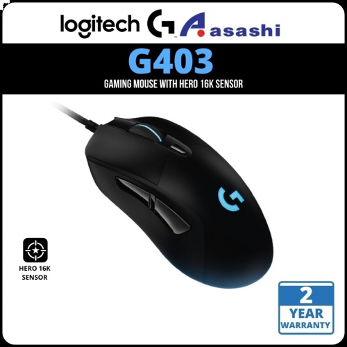 PROMO - Logitech G403 Hero USB Gaming Mouse (910-005634)