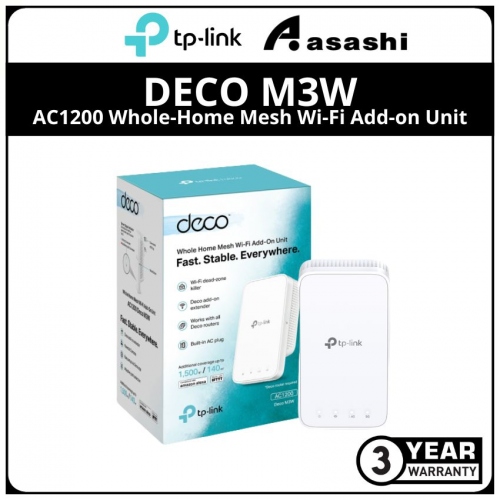 Tp-Link Deco M3W AC1200 Whole-Home Mesh Wi-Fi Add-on Unit